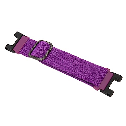 Jopwkuin Sport-Smartwatch-Armband, Nylon, 0,9 Zoll, Atmungsaktiv, Schweißfest, Elastisch, Smartwatch-Armband, Verstellbare Schnalle Zum Laufen (Drachenfruchtfarbe) von Jopwkuin