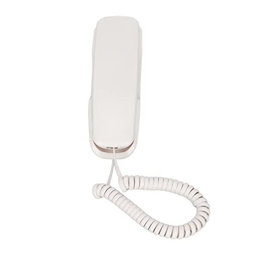 Jopwkuin Wandtelefon, energiesparendes, rutschfestes, schnurgebundenes Festnetz für das Büro, das Hotel, das Zuhause(Weiß) von Jopwkuin