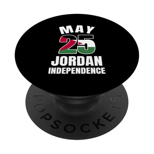 25. Mai Jordan Independence Jordanian Pride Wear PopSockets Klebender PopGrip 25. Mai Jordan Independence Jordanian Pride Wear PopSockets Klebender PopGrip von Jordan Flag Designs Proud Jordanian Roots