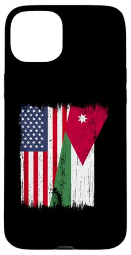 Amerika, Jordanien, halbe Flagge, amerikanische jordanische Wurzeln Hülle für iPhone 15 Plus Amerika, Jordanien, halbe Flagge, amerikanische jordanische Wurzeln Hülle für iPhone 15 Plus von Jordan Flag Designs Proud Jordanian Roots