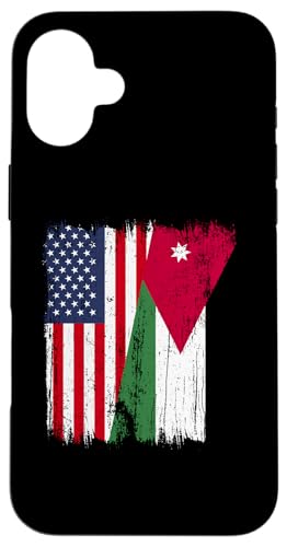 Amerika, Jordanien, halbe Flagge, amerikanische jordanische Wurzeln Hülle für iPhone 16 Plus Amerika, Jordanien, halbe Flagge, amerikanische jordanische Wurzeln Hülle für iPhone 16 Plus von Jordan Flag Designs Proud Jordanian Roots
