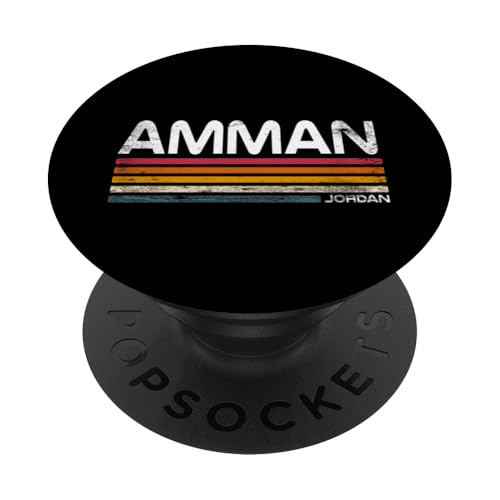 Amman Jordan Retro Design Jordanien Hauptstadt PopSockets Klebender PopGrip Amman Jordan Retro Design Jordanien Hauptstadt PopSockets Klebender PopGrip von Jordan Flag Designs Proud Jordanian Roots