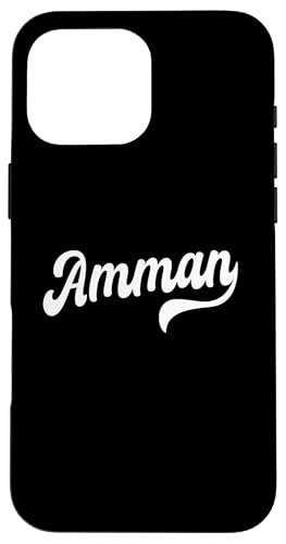 Amman Typeset Jordanien Design Jordanische Hauptstadt Hülle für iPhone 16 Pro Max Amman Typeset Jordanien Design Jordanische Hauptstadt Hülle für iPhone 16 Pro Max von Jordan Flag Designs Proud Jordanian Roots