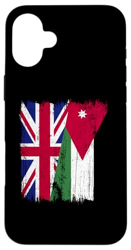 Britische Jordanien, halbe Flagge, britische jordanische Wurzeln Hülle für iPhone 16 Plus Britische Jordanien, halbe Flagge, britische jordanische Wurzeln Hülle für iPhone 16 Plus von Jordan Flag Designs Proud Jordanian Roots