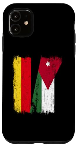 Deutschland Jordanien Halbflagge Deutsche Jordanische Wurzeln Hülle für iPhone 11 von Jordan Flag Designs Proud Jordanian Roots