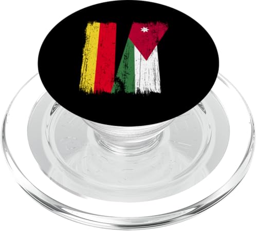 Deutschland Jordanien Halbflagge Deutsche Jordanische Wurzeln PopSockets PopGrip für MagSafe Deutschland Jordanien Halbflagge Deutsche Jordanische Wurzeln PopSockets PopGrip für MagSafe von Jordan Flag Designs Proud Jordanian Roots