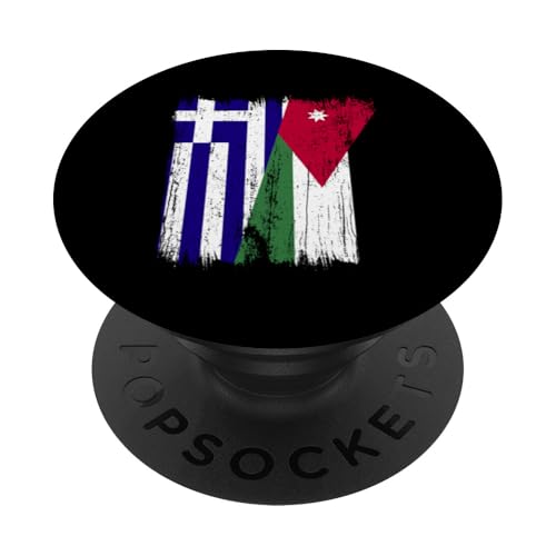 Griechenland Jordanien Halbflagge Griechische Jordanische Wurzeln PopSockets Klebender PopGrip Griechenland Jordanien Halbflagge Griechische Jordanische Wurzeln PopSockets Klebender PopGrip von Jordan Flag Designs Proud Jordanian Roots