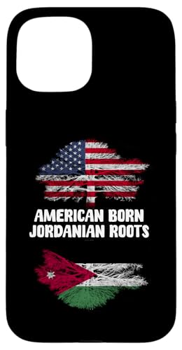 In Amerika geborene jordanische Wurzeln America Jordan Heritage Hülle für iPhone 15 von Jordan Flag Designs Proud Jordanian Roots