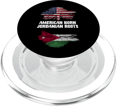 In Amerika geborene jordanische Wurzeln America Jordan Heritage PopSockets PopGrip für MagSafe In Amerika geborene jordanische Wurzeln America Jordan Heritage PopSockets PopGrip für MagSafe von Jordan Flag Designs Proud Jordanian Roots