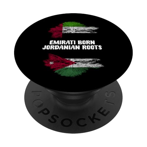 In den Emiraten geborene jordanische Wurzeln UAE Jordan Heritage PopSockets Klebender PopGrip In den Emiraten geborene jordanische Wurzeln UAE Jordan Heritage PopSockets Klebender PopGrip von Jordan Flag Designs Proud Jordanian Roots