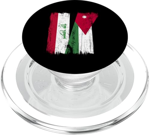 Irak Jordanien Halbflagge Irakische jordanische Wurzeln PopSockets PopGrip für MagSafe Irak Jordanien Halbflagge Irakische jordanische Wurzeln PopSockets PopGrip für MagSafe von Jordan Flag Designs Proud Jordanian Roots
