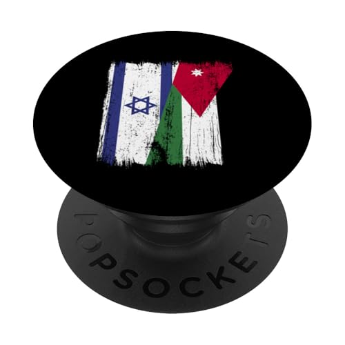 Israel Jordanien Halbflagge israelische jordanische Wurzeln PopSockets Klebender PopGrip Israel Jordanien Halbflagge israelische jordanische Wurzeln PopSockets Klebender PopGrip von Jordan Flag Designs Proud Jordanian Roots