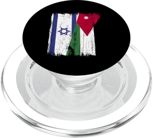 Israel Jordanien Halbflagge israelische jordanische Wurzeln PopSockets PopGrip für MagSafe Israel Jordanien Halbflagge israelische jordanische Wurzeln PopSockets PopGrip für MagSafe von Jordan Flag Designs Proud Jordanian Roots