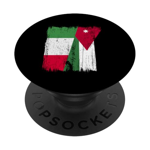 Italien Jordanien Halbflagge Italienische Jordanische Wurzeln PopSockets Klebender PopGrip Italien Jordanien Halbflagge Italienische Jordanische Wurzeln PopSockets Klebender PopGrip von Jordan Flag Designs Proud Jordanian Roots