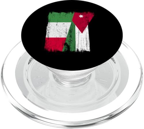 Italien Jordanien Halbflagge Italienische Jordanische Wurzeln PopSockets PopGrip für MagSafe Italien Jordanien Halbflagge Italienische Jordanische Wurzeln PopSockets PopGrip für MagSafe von Jordan Flag Designs Proud Jordanian Roots