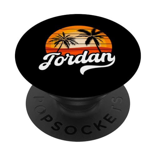 Jordan Retro Wear Jordanische Wüstenoase PopSockets Klebender PopGrip Jordan Retro Wear Jordanische Wüstenoase PopSockets Klebender PopGrip von Jordan Flag Designs Proud Jordanian Roots