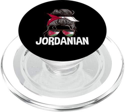 Jordan Women Pride Dutt Wear für jordanische Mädchen PopSockets PopGrip für MagSafe Jordan Women Pride Dutt Wear für jordanische Mädchen PopSockets PopGrip für MagSafe von Jordan Flag Designs Proud Jordanian Roots