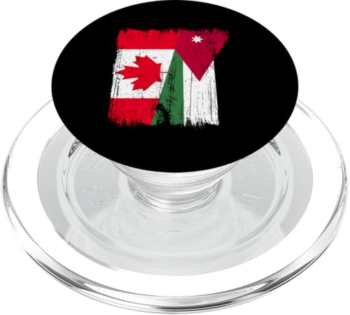 Kanada, Jordanien, halbe Flagge, kanadische jordanische Wurzeln PopSockets PopGrip für MagSafe Kanada, Jordanien, halbe Flagge, kanadische jordanische Wurzeln PopSockets PopGrip für MagSafe von Jordan Flag Designs Proud Jordanian Roots