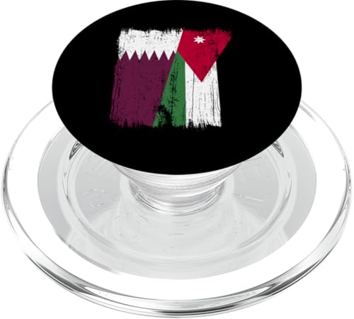 Katar Arabien Jordanien Halbflagge Katar Jordanien Wurzeln PopSockets PopGrip für MagSafe Katar Arabien Jordanien Halbflagge Katar Jordanien Wurzeln PopSockets PopGrip für MagSafe von Jordan Flag Designs Proud Jordanian Roots