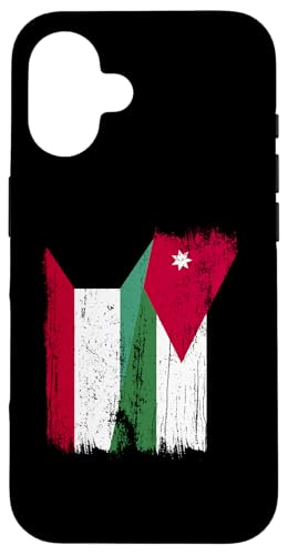 Kuwait Jordanien halbe Flagge kuwaitische jordanische Wurzeln Hülle für iPhone 16 Kuwait Jordanien halbe Flagge kuwaitische jordanische Wurzeln Hülle für iPhone 16 von Jordan Flag Designs Proud Jordanian Roots