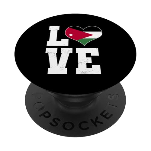 Love Jordan Herzmotiv mit der Flagge Jordaniens PopSockets Klebender PopGrip Love Jordan Herzmotiv mit der Flagge Jordaniens PopSockets Klebender PopGrip von Jordan Flag Designs Proud Jordanian Roots
