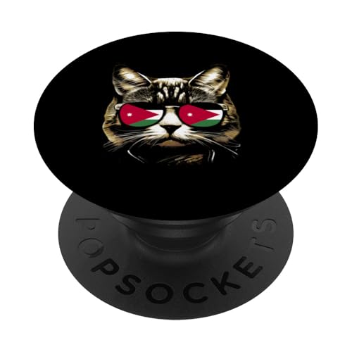 Lustige Jordanien Katzenliebhaber Jordanische Flagge Sonnenbrille Love Cats PopSockets Klebender PopGrip Lustige Jordanien Katzenliebhaber Jordanische Flagge Sonnenbrille Love Cats PopSockets Klebender PopGrip von Jordan Flag Designs Proud Jordanian Roots