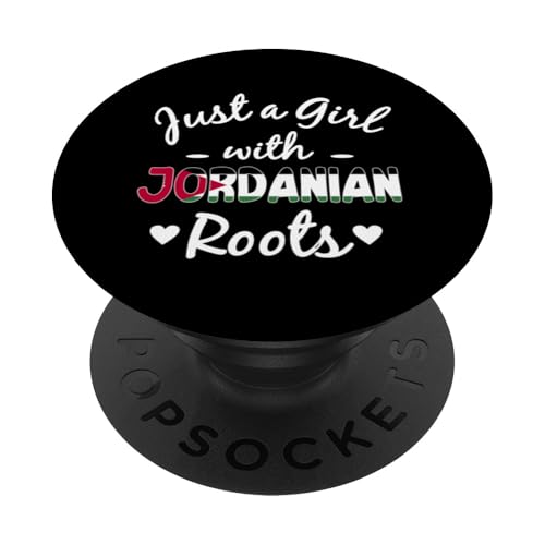 Nur ein Mädchen mit jordanischen Wurzeln Jordanische Frau PopSockets Klebender PopGrip Nur ein Mädchen mit jordanischen Wurzeln Jordanische Frau PopSockets Klebender PopGrip von Jordan Flag Designs Proud Jordanian Roots