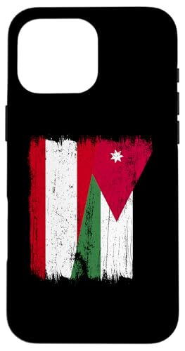 Österreich, Jordanien, halbe Flagge, österreichische jordanische Wurzeln Hülle für iPhone 16 Pro Max Österreich, Jordanien, halbe Flagge, österreichische jordanische Wurzeln Hülle für iPhone 16 Pro Max von Jordan Flag Designs Proud Jordanian Roots