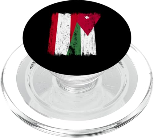 Österreich, Jordanien, halbe Flagge, österreichische jordanische Wurzeln PopSockets PopGrip für MagSafe Österreich, Jordanien, halbe Flagge, österreichische jordanische Wurzeln PopSockets PopGrip für MagSafe von Jordan Flag Designs Proud Jordanian Roots