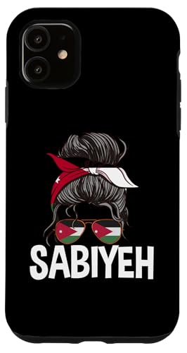 Sabiyeh Jordanisches Mädchen Unordentlicher Haarknoten Jordan Frauen Pride Hülle für iPhone 11 Sabiyeh Jordanisches Mädchen Unordentlicher Haarknoten Jordan Frauen Pride Hülle für iPhone 11 von Jordan Flag Designs Proud Jordanian Roots