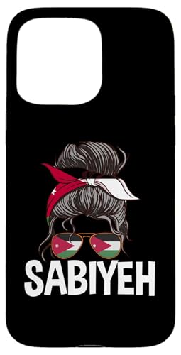 Sabiyeh Jordanisches Mädchen Unordentlicher Haarknoten Jordan Frauen Pride Hülle für iPhone 15 Pro Max Sabiyeh Jordanisches Mädchen Unordentlicher Haarknoten Jordan Frauen Pride Hülle für iPhone 15 Pro Max von Jordan Flag Designs Proud Jordanian Roots