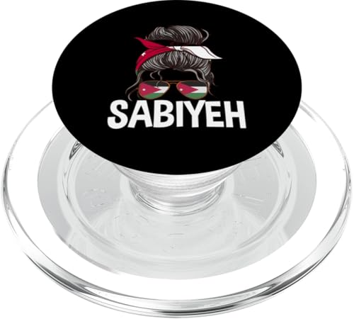 Sabiyeh Jordanisches Mädchen Unordentlicher Haarknoten Jordan Frauen Pride PopSockets PopGrip für MagSafe Sabiyeh Jordanisches Mädchen Unordentlicher Haarknoten Jordan Frauen Pride PopSockets PopGrip für MagSafe von Jordan Flag Designs Proud Jordanian Roots