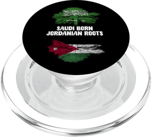 Saudi Born Jordanian Roots Saudi-Arabien Jordanien Heritage PopSockets PopGrip für MagSafe Saudi Born Jordanian Roots Saudi-Arabien Jordanien Heritage PopSockets PopGrip für MagSafe von Jordan Flag Designs Proud Jordanian Roots