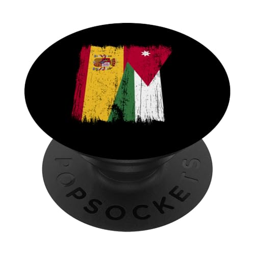 Spanien Jordanien Halbflagge Spanische Jordanische Wurzeln PopSockets Klebender PopGrip Spanien Jordanien Halbflagge Spanische Jordanische Wurzeln PopSockets Klebender PopGrip von Jordan Flag Designs Proud Jordanian Roots