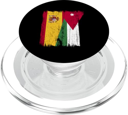 Spanien Jordanien Halbflagge Spanische Jordanische Wurzeln PopSockets PopGrip für MagSafe Spanien Jordanien Halbflagge Spanische Jordanische Wurzeln PopSockets PopGrip für MagSafe von Jordan Flag Designs Proud Jordanian Roots