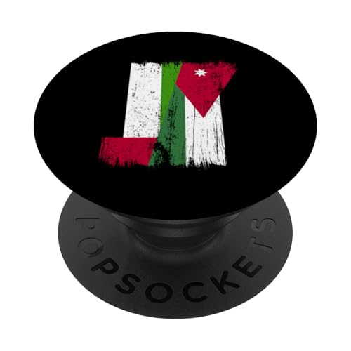 VAE Jordanien Halbflagge Emirati Jordanien Wurzeln PopSockets Klebender PopGrip VAE Jordanien Halbflagge Emirati Jordanien Wurzeln PopSockets Klebender PopGrip von Jordan Flag Designs Proud Jordanian Roots