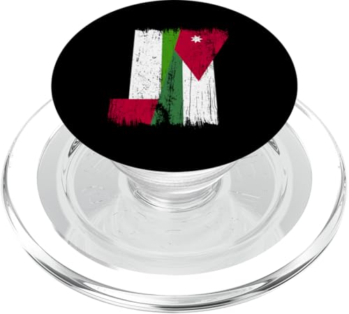 VAE Jordanien Halbflagge Emirati Jordanien Wurzeln PopSockets PopGrip für MagSafe VAE Jordanien Halbflagge Emirati Jordanien Wurzeln PopSockets PopGrip für MagSafe von Jordan Flag Designs Proud Jordanian Roots