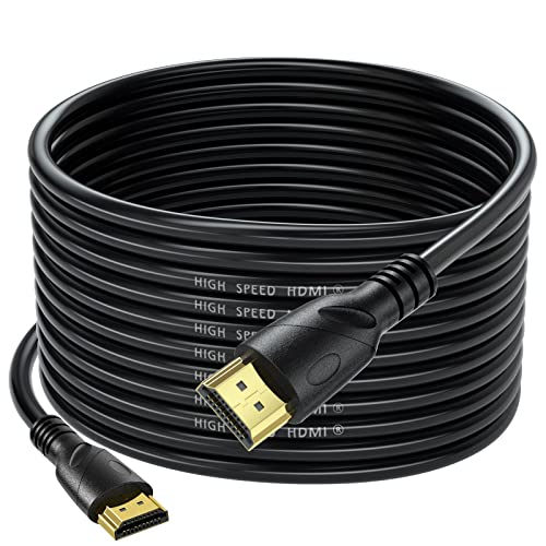 Jorenca 4K HDMI Kabel 12m(HDMI 2.0,18Gbps) Ultra High Speed 4K 60Hz/2k 30HzGold überzogene Anschlüsse, Ethernet Audio Return FullHD1080p 3D ARC kompatibel mit Xbox UHD TV Monitor Laptop PC PS4 von Jorenca