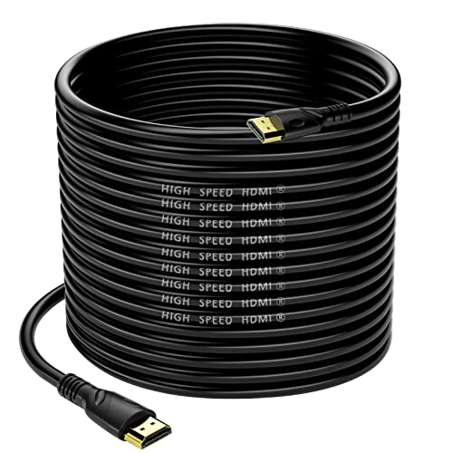 Jorenca 4K HDMI Kabel 20m (HDMI 2.0,18Gbps) Ultra High Speed vergoldete Anschlüsse,Ethernet Audio Return Video 4K, Full HD1080p, 3D-kompatibel Xbox Laptop PS3 PS4 PS9 PC HDTV von Jorenca