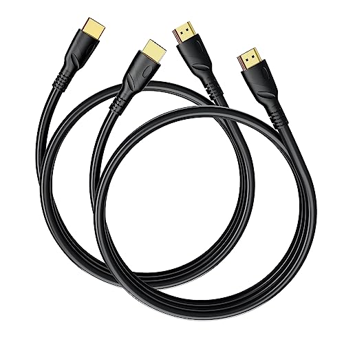 Jorenca 4K HDMI Kabel 2m*2pcak (HDMI 2.0,18Gbps) Ultra High Speed Gold Plated Connectors,Ethernet Audio Return Video 4K, Full HD1080p, 3D-kompatibel Xbox Laptop PS3 PS4 PS9 PC HDTV von Jorenca