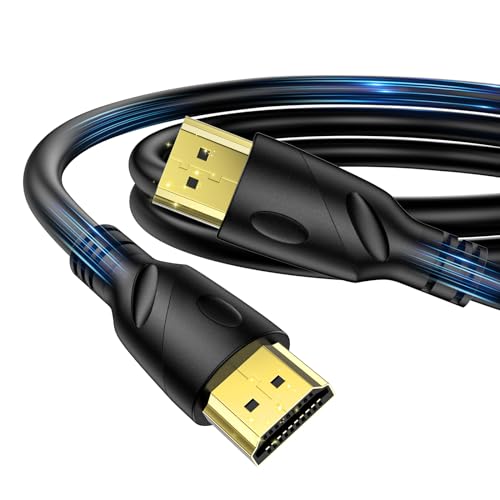 Jorenca 4K HDMI Kabel 2m (HDMI 2.0,18Gbps) Ultra High Speed vergoldete Anschlüsse, Ethernet-Audio-Return, Video 4K, Full HD1080p, 3D-kompatibel Xbox Laptop PS3 PS4 PS9 PC HDTV von Jorenca