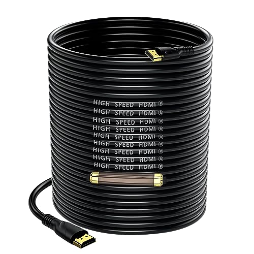 Jorenca 4K HDMI Kabel 30m (HDMI 2.0,18Gbps) Ultra High Speed vergoldete Anschlüsse,Ethernet Audio Return Video 4K, Full HD1080p, 3D-kompatibel Xbox Laptop PS3 PS4 PS9 PC HDTV von Jorenca