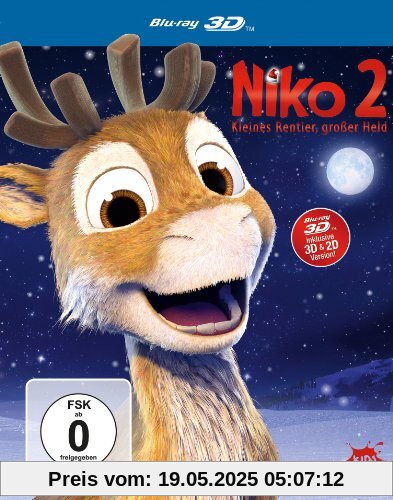 Niko 2 - Kleines Rentier, großer Held  (inkl. 2D-Version) [3D Blu-ray] von Jorgen Lerdam