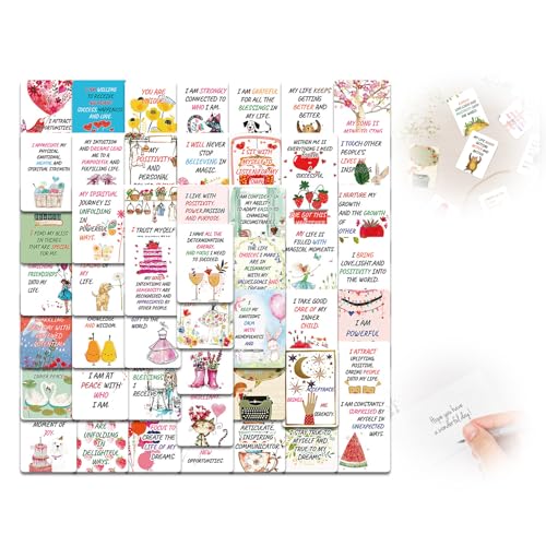 Jormftte 50er Set Achtsamkeitskarten, Inspirierenden Postkarten, Motivationskarten, Postkarten mit Sprüchen Motiven für Motivation Achtsamkeit Affirmation Aphorismen Mutmacher Jormftte 50er Set Achtsamkeitskarten, Inspirierenden Postkarten, Motivationskarten, Postkarten mit Sprüchen Motiven für Motivation Achtsamkeit Affirmation Aphorismen Mutmacher von Jormftte
