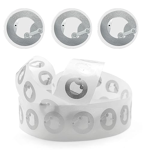 Jortmrd 30 Stück NFC Tag Sticker NTAG215 Aufkleber NFC Chip 25mm (1 Zoll) 504 Byte Speicher Rund NFC Card Wiederbeschreibbar Kompatibel mit Allen NFC-Fähigen Telefonen und Geräten von Jortmrd