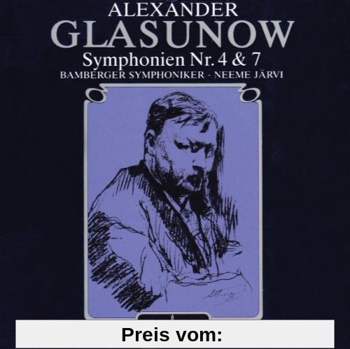 Glasunow Sinfonie 4 und 7 Jaervi von Jõrvi