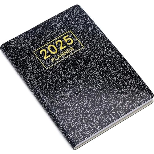 Mini-Planer 120 Seiten A7 Taschenkalender 2025 Wochen- und Monats-Taschenplaner mit Starlight Black-Ledereinband für Zeitmanagement HOME Mini-Planer 120 Seiten A7 Taschenkalender 2025 Wochen- und Monats-Taschenplaner mit Starlight Black-Ledereinband für Zeitmanagement HOME von Jorzer