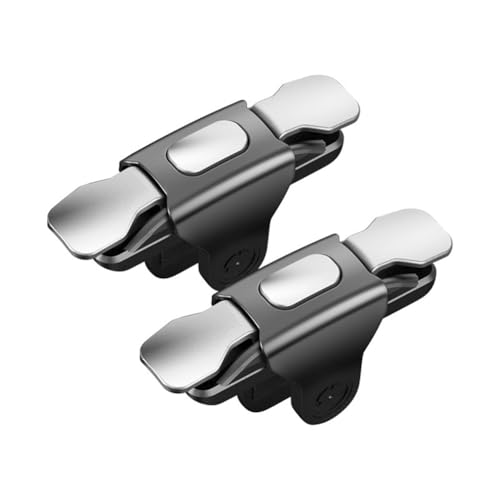 Joselin Mobile Game Trigger für das Spielen auf Dem Telefon, 4-Finger-Trigger L1 R1 Aim Keys Game Controller, Empfindlicher Trigger für Handy-Spiele von Joselin