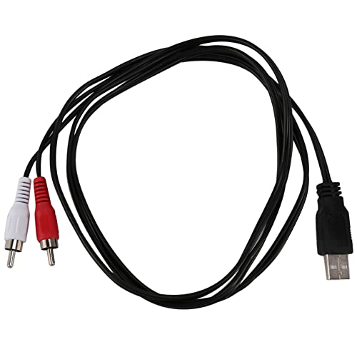 Josenidny 1,5 Mt USB A Stecker 2X Phono Stecker Av Kabel Führen Pc Fernseher Aux Audio Video Adapter Josenidny 1,5 Mt USB A Stecker 2X Phono Stecker Av Kabel Führen Pc Fernseher Aux Audio Video Adapter von Josenidny