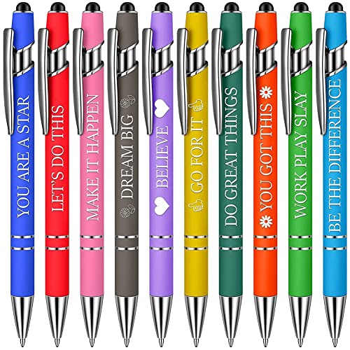 Josenidny 1 Set Büro Inspirierende Zitate Snarky Screen Touch Stylus Pen Ermutigende Schriften Schwarze Tinte, B von Josenidny